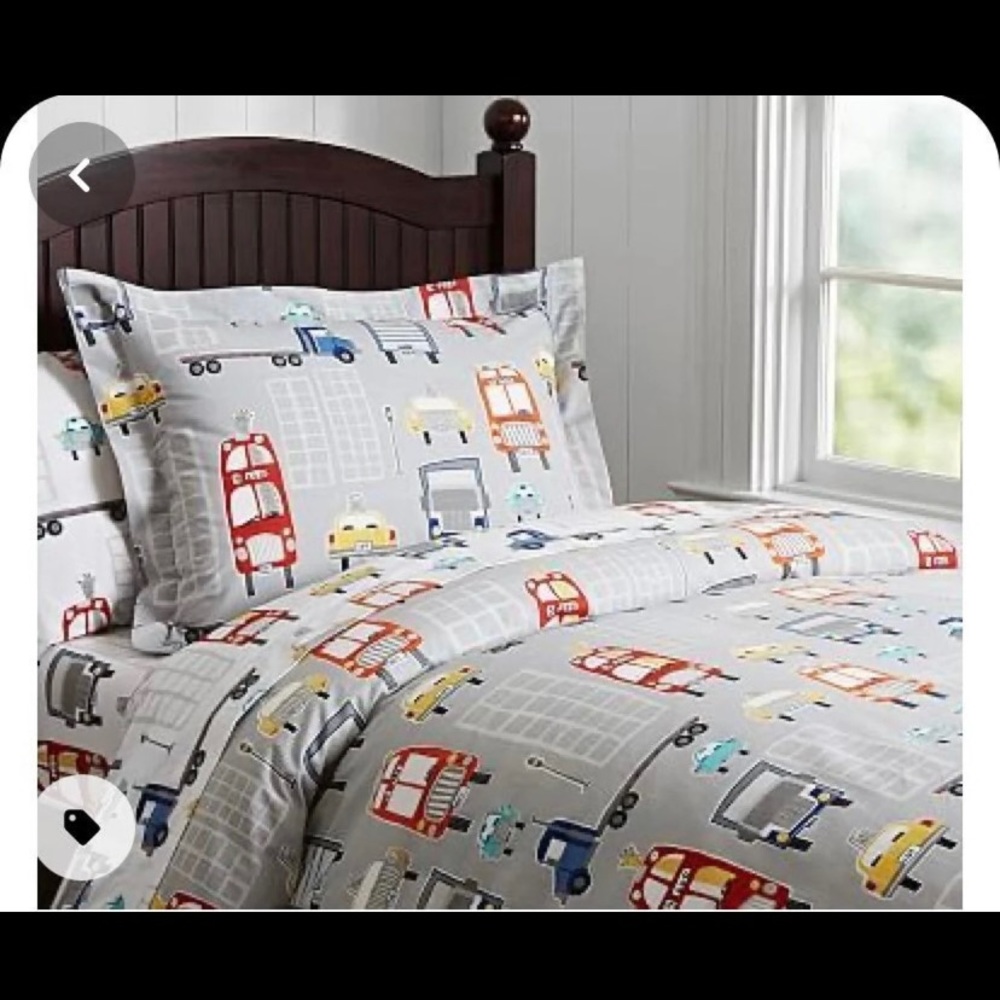 PBK twin Organic Duvet Cover and sham